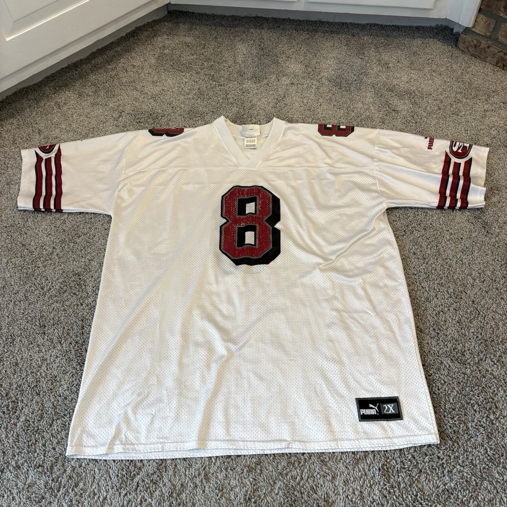 Puma 1990s San Francisco 49ers Vintage Football Jersey Steve Young #8 NFL 2XL